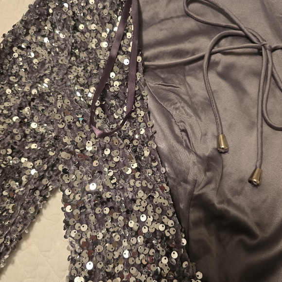 🤩Host Pick❤️NWT Selfie Leslie Sequined Mini Dress Women's Sz Large/US 8 - Picture 5 of 16